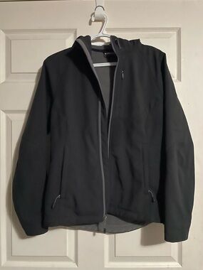 Kirkland Signature Black Hooded Softshell Jacket